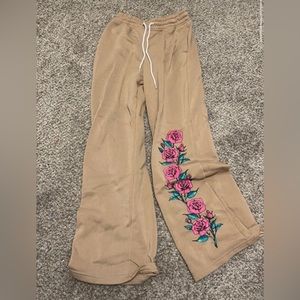 Brand new wide legged sweat pants